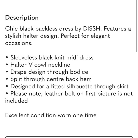 DISSH Black Garment with Label Detail - Picture 8 of 8